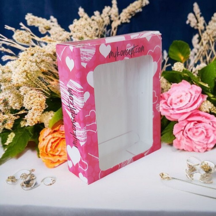 7x9 cm Pencereli Toptan Takı Kutusu 7x9 cm Pencereli Toptan Takı Kutusu