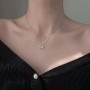 Çift Katlı Kelebek Tasarım Çelik Kolye | Kararmaz Gümüş Kaplama Toptan Kadın Kolye Modeli Çift Katlı Kelebek Tasarım Çelik Kolye | Kararmaz Gümüş Kaplama Toptan Kadın Kolye Modeli