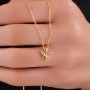 Minimal Tasarım Yusufcuk Figürlü Zirkon Taşlı Kolye - Gold Renk, Kararmaz ve Antialerjik Minimal Tasarım Yusufcuk Figürlü Zirkon Taşlı Kolye - Gold Renk, Kararmaz ve Antialerjik