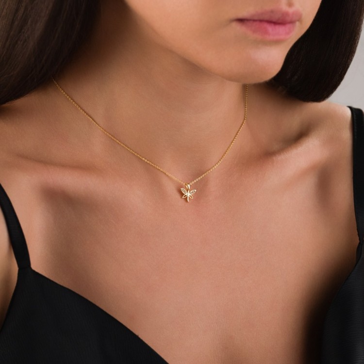 Minimal Tasarım Yusufcuk Figürlü Zirkon Taşlı Kolye - Gold Renk, Kararmaz ve Antialerjik Minimal Tasarım Yusufcuk Figürlü Zirkon Taşlı Kolye - Gold Renk, Kararmaz ve Antialerjik
