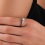 Kadınlara Özel Toptan Tek Taş Çelik Yüzük, Zirkon Taşlı Gümüş Kaplama | 18 Numara / 19 mm Kadınlara Özel Toptan Tek Taş Çelik Yüzük, Zirkon Taşlı Gümüş Kaplama | 18 Numara / 19 mm