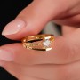 Zirkon Taşlı Çelik Tek Taş Alyans, Kararmaz Altın Renk, Parlak ve Zarif Model | Toptan Çelik Yüzük 18 Numara / 19 mm Zirkon Taşlı Çelik Tek Taş Alyans, Kararmaz Altın Renk, Parlak ve Zarif Model | Toptan Çelik Yüzük 18 Numara / 19 mm