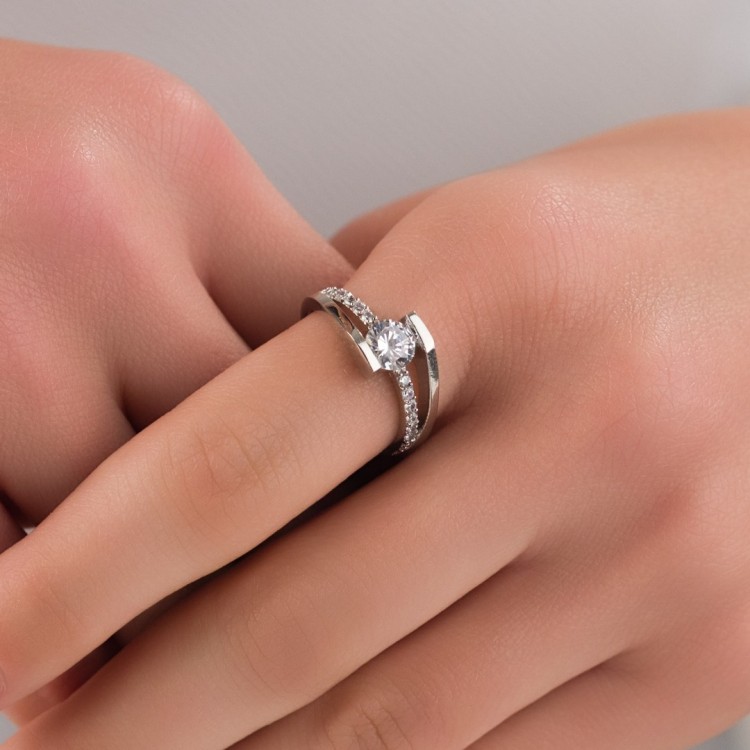 Zirkon Taşlı Çelik Tek Taş Alyans, Gümüş Renk, Parlak ve Zarif Model | Toptan Çelik Yüzük 18 Numara / 19 mm Zirkon Taşlı Çelik Tek Taş Alyans, Gümüş Renk, Parlak ve Zarif Model | Toptan Çelik Yüzük 18 Numara / 19 mm