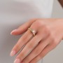 Çift Sıra Taşlı Altın Kaplama Çelik Tek Taş Yüzük | Toptan Şık Kadın Yüzük | 8 Numara, 19 mm İç Çaplı Çift Sıra Taşlı Altın Kaplama Çelik Tek Taş Yüzük | Toptan Şık Kadın Yüzük | 8 Numara, 19 mm İç Çaplı