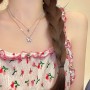 Çift Katlı Kelebek Tasarım Çelik Kolye | Kararmaz Gümüş Kaplama Toptan Kadın Kolye Modeli Çift Katlı Kelebek Tasarım Çelik Kolye | Kararmaz Gümüş Kaplama Toptan Kadın Kolye Modeli