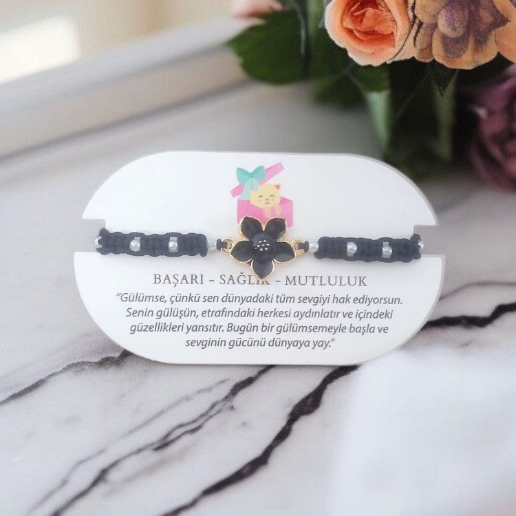 Siyah İncili Makrome Örgü Bileklik Toptan | Moda ve Zarafet Bir Arada Siyah İncili Makrome Örgü Bileklik Toptan | Moda ve Zarafet Bir Arada