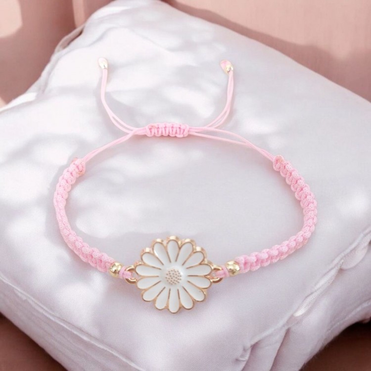 Pembe Renkli El Yapımı Makrome Bileklik - Toptan Takı Üretimi Pembe Renkli El Yapımı Makrome Bileklik - Toptan Takı Üretimi