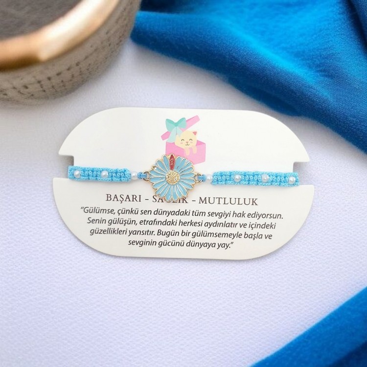 Turkuaz Renkli İncili Makrome Bileklik Ayarlanabilir Kadın Bileklik | Toptan Uygun Fiyatlı Takı Turkuaz Renkli İncili Makrome Bileklik Ayarlanabilir Kadın Bileklik | Toptan Uygun Fiyatlı Takı