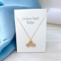 Zirkon Taşlı Kadın Kolye, Kararmaz Gold Kaplama | Toptan Bijuteri Kolye