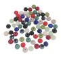 Kristal Boncuk 8 mm Karışık Renk 1 Paket 72 adet Boncuk