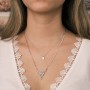 Dalda Kelebek Tasarımlı İkili Kolye - Minimal ve Şık Kombin, Paslanmaz Çelik Zincir Gümüş Renk Dalda Kelebek Tasarımlı İkili Kolye - Minimal ve Şık Kombin, Paslanmaz Çelik Zincir Gümüş Renk