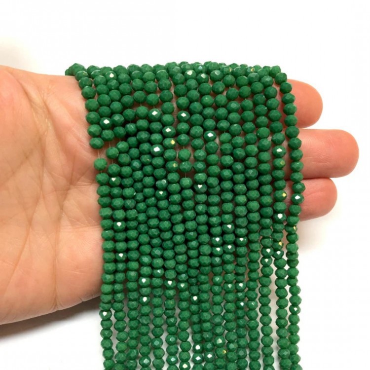 4mm Kristal Boncuk  Yeşil Renk