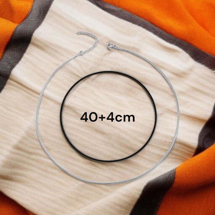 Toptan Gümüş Kaplama Çelik Küp Zincir Kolye – 1.4 mm Kalınlık, 40+4 cm Ayarlanabilir Uzunluk Toptan Gümüş Kaplama Çelik Küp Zincir Kolye – 1.4 mm Kalınlık, 40+4 cm Ayarlanabilir Uzunluk