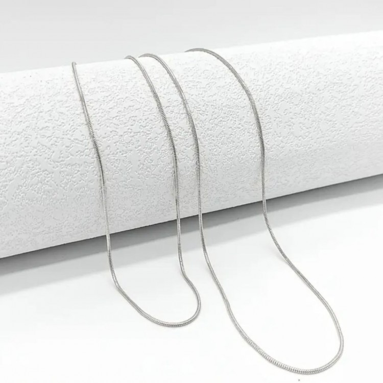Toptan Gümüş Kaplama Çelik Küp Zincir Kolye – 1.4 mm Kalınlık, 40+4 cm Ayarlanabilir Uzunluk Toptan Gümüş Kaplama Çelik Küp Zincir Kolye – 1.4 mm Kalınlık, 40+4 cm Ayarlanabilir Uzunluk