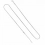 Toptan Gümüş Kaplama Çelik Küp Zincir Kolye – 1.4 mm Kalınlık, 40+4 cm Ayarlanabilir Uzunluk Toptan Gümüş Kaplama Çelik Küp Zincir Kolye – 1.4 mm Kalınlık, 40+4 cm Ayarlanabilir Uzunluk
